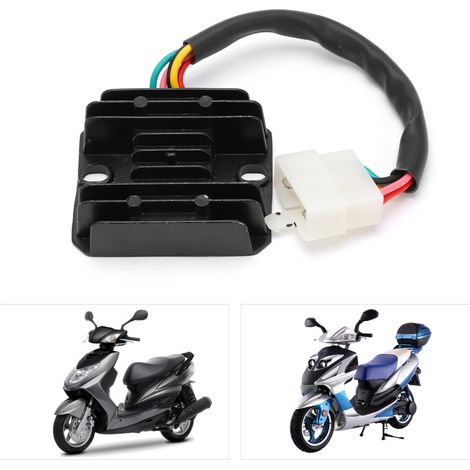 Geeignet für Spannungsregler und Gleichrichter von GY6 125cc und 150cc Rollern, mit einem 5-poligen Stecker für einfache Installation.