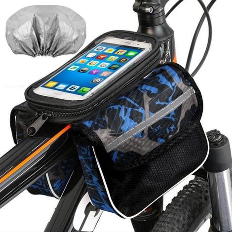 Sacoche de Cadre vélo Universel avec Écran Tactile Sacoche Vélo Cadre Support (1/4)