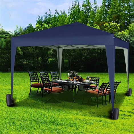 Mcc 3x3m Pop-up Gazebo Waterproof Outdoor Garden Marquee Canopy NS BLUE