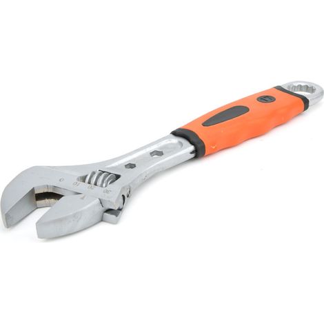 8/10 Zoll verstellbarer Schraubenschlüssel, Multifunktions-Schraubenschlüssel mit rutschfestem TPR-Griff, Kfz-Reparaturwerkzeug, 10 Zoll (1/5)