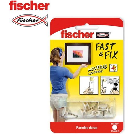 Wandhaken Fischer Fast Fix weiß 20x10 cm