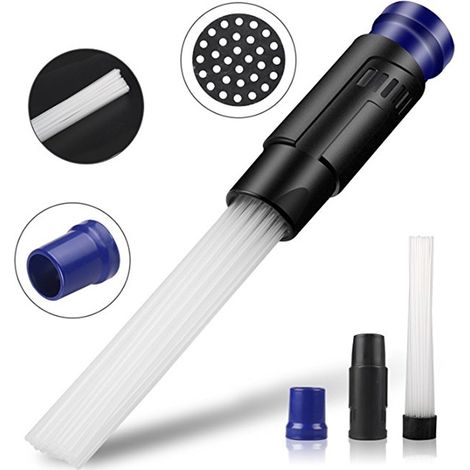 1 tubo de aspiradora multifuncional con cepillo para eliminar el polvo y la suciedad, accesorio de aspiradora portátil y universal para la limpieza del hogar. (1/4)