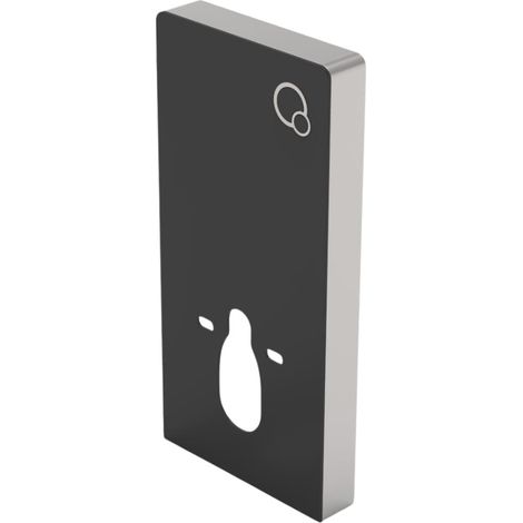 Glass bâti-support pour WC suspendu, hauteur 100,3 cm, double chasse 3/6 L, noir (SATAMGBL-FR)