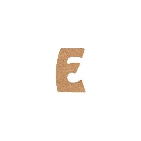 Lettre en bois médium 15 cm (1/3)