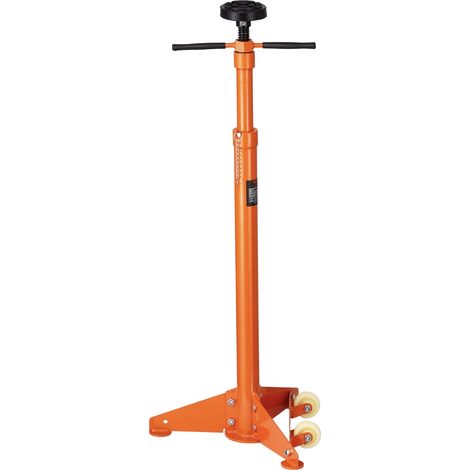 Vérin de Fosse et sous Pont Capacité de 0,75 T, Cric Levage 97,5-191,5 cm, Poignée Rotative Montée sur Roulement, Vis Filetée Autobloquante, Deux Roues, pour Soutenir Composants de Véhicule (1/5)