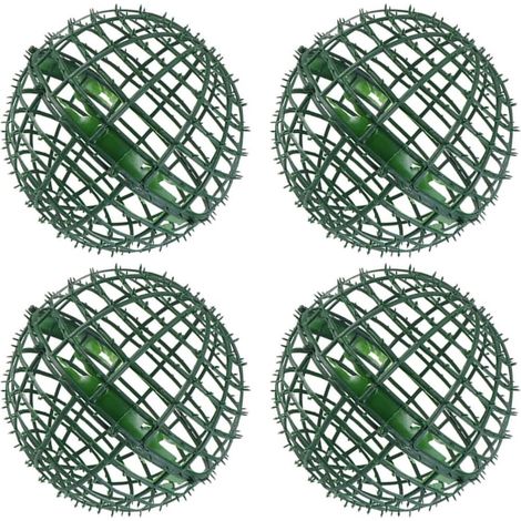 Lot De 4 Supports Topiaires En Grille, Cadre Rond Pour Plantes Artificielles, Décoration Jardin Et Mariage (1/5)
