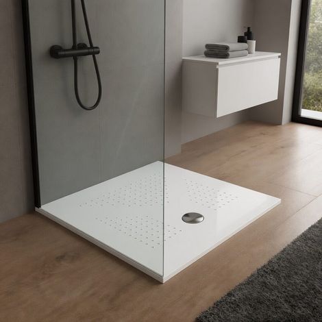 Quadratische 80X80 Keramik-Duschwanne Schlank 3Cm Delfino