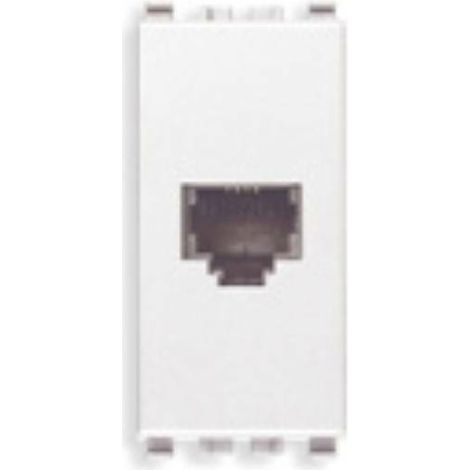 20320.B Prise RJ11 6/4 Blanc Eikon (1/2)