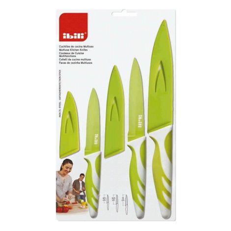 ibili Set de Cuchillos Profesionales Verde 3 piezas
