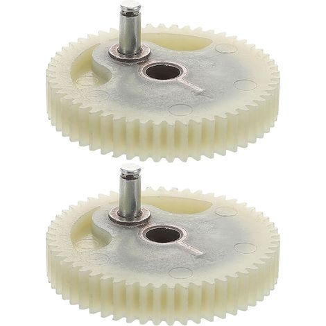 Pièces pour Compresseur à Air Voiture Kit de 2 Engrenages Beige en Plastique Remplacement sans Effort pour Compresseur Pneumatique Mobile en Garage (1/5)