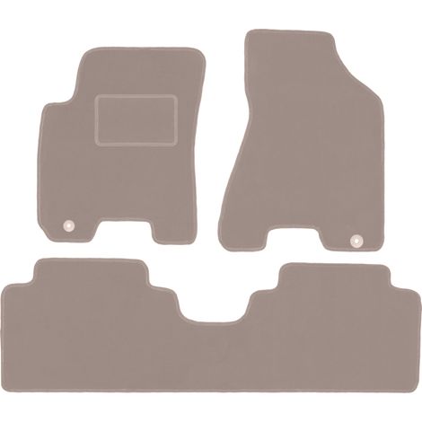 Tapis en velours beige pour : Kia Sportage II SUV (2004-2010) (1/5)