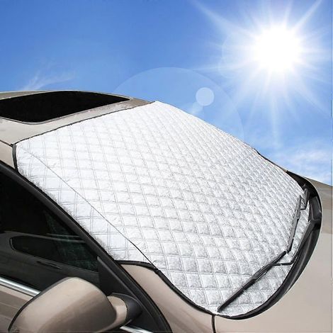 Housse de pare-brise ultra-épaisse et protectrice - Résistante à la neige, à la glace, au gel et à la poussière - Ajustement parfait, compatible avec les voitures et SUV de toutes années (1/5)