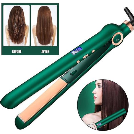 Plaque lissante électrique à ions négatifs et à température constante, avec pinces, pour lisser les cheveux. (1/5)