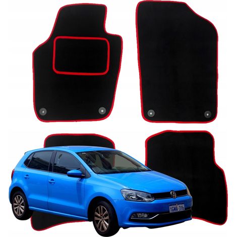 Volkswagen Polo 6R Samt-Fußmatten für Auto 2009-2017 R