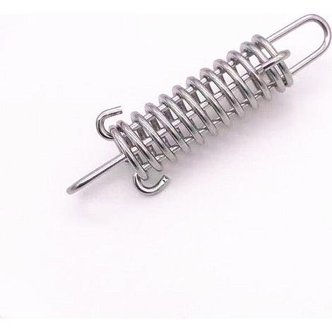 royaluxe -Lot de 4 ressorts de tension pour tente de camping, voile d'ombrage - Accessoires de fixation - Ressort de traction pour un montage sûr - En acier inoxydable - Coupe-vent - Tend de corde - (1/5)