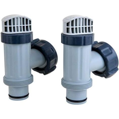 Vanne à piston hors sol Intex, lot de 2, avec joint et écrou, pour grande piscine (1/4)