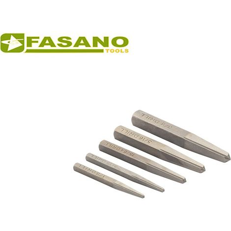 SET ESTRATTORI CONICI PER VITI E PRIGIONIERI SPEZZATI 5pz FASANO TOOLS