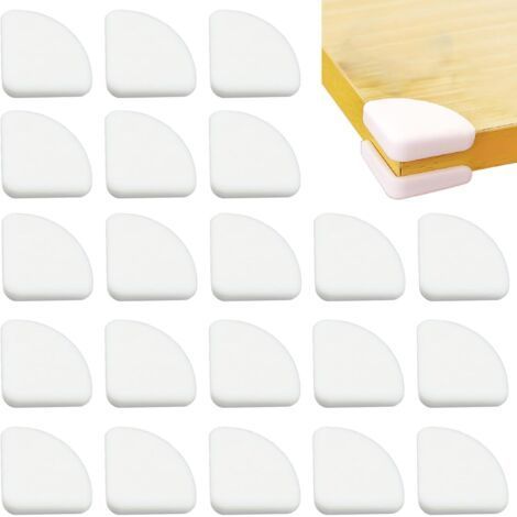 50 Pièces Protection Coin De Table et Angle Meuble Bebe,Coin De Table, Protection Angle Meuble, Protege Coin De Table (Blanc)