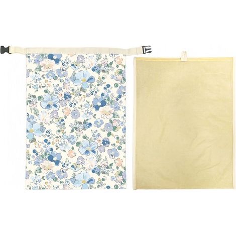 Sacchetto per il pane rimovibile in cera d'api 32 x 42 cm Sacchetto per il pane in cotone con chiusura a fibbia Sacchetto per la conservazione riutilizzabile Pagnotta (1/5)