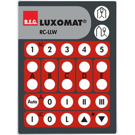 RC-LLW télécommande infrarouge de PP-LLW LUXOMAT 92332 (1/2)