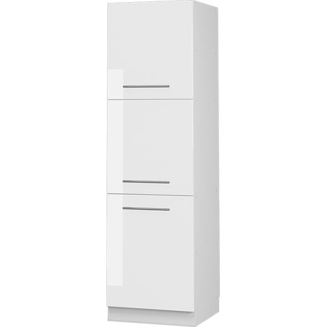 Meuble pour four Fame-Line, Blanc Haute brillance, 60 cm, Vicco