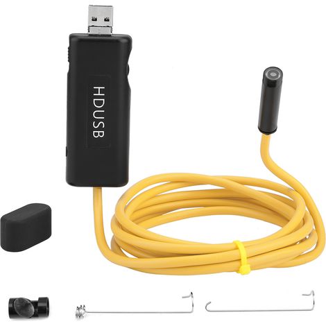 Caméra d'inspection sans fil WiFi Endoscope Flexible 5M IP67 Étanche, Caméra Snake Borescope pour Téléphone (1/5)