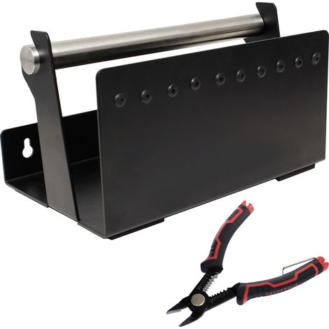 Set Kabelabroller Schwarz 20 x 12 cm mit Schneidezange 23CA259 Quadrios 2 Teile (1/5)