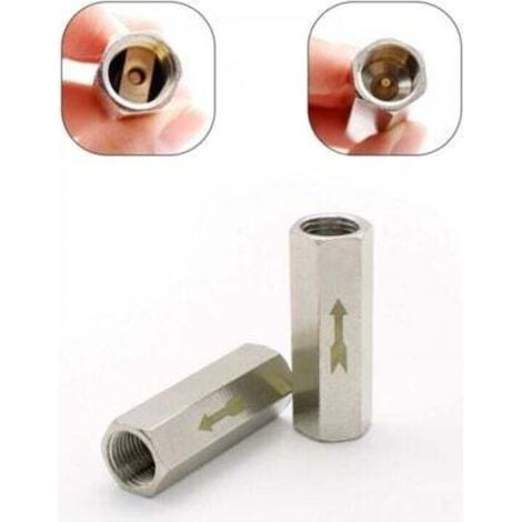 Pieces 1/8" Hexagonal Air Check Valve, One-Way Check Valve, For Boiler Pressure Tank