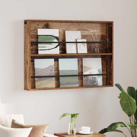 Magazinregal mit Regal Altholz 100 x 12 x 70 cm Holzwerkstoff