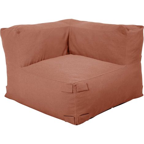 Fauteuil d'angle pour canapé modulable terracotta - Mixi (1/5)