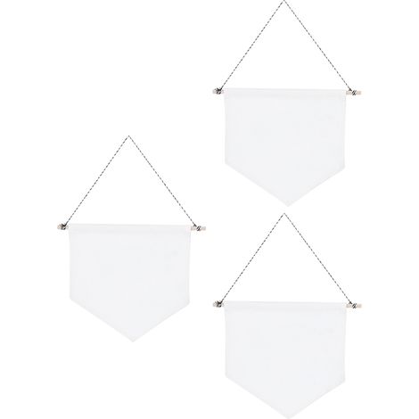 Pendentif mural décoratif de style nordique pour chambre d'enfant, rangement pour badges, présentoir à broches multifonctionnel tricolore blanc M (1/5)