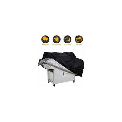 Funda impermeable para barbacoa, con protección UV y resistente a la humedad, para barbacoas al aire libre, 145 x 61 x 117 cm (1/5)