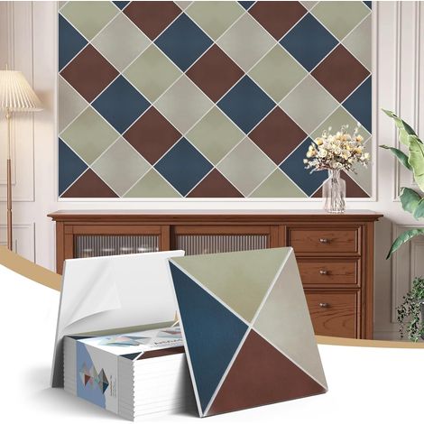 12 pièces de panneaux acoustiques insonorisants autocollants, panneaux acoustiques avec style rétro-chic, pour studios, maisons et bureaux (1/5)