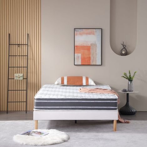 Nuits D'or Natura 140x200 Matelas Densité 35 Kg/m3 - Hauteur 21 Cm - Soutien Ferme - (140x200cm)