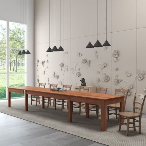 Tavolo Super4 160x90 allungabile a 320 cm colore noce naturale