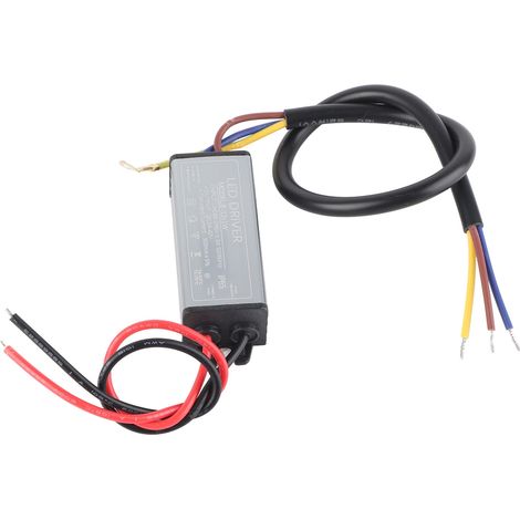 Pilote LED 8-121W 300mA, transformateur étanche large tension AC95-265V/DC24-42V, source lumineuse à courant constant, connecteur DIY à 3 fils, isolation haute tension pour éclairage. (1/5)