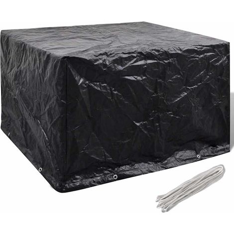 Housse de salon de jardin-Housse de mobilier de jardin 8 œillets 135 x 135 x 90 cm (1/5)
