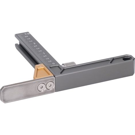Pied à coulisse de hauteur en alliage d'aluminium, outil de mesure de profondeur pour table de scie et machine à affleurer le bois (1/5)