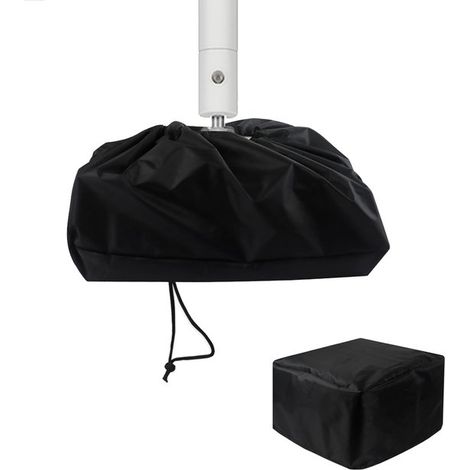 Copertura antipolvere nera con coulisse per proiettore da soffitto, 35x35x22 cm, idrorepellente contro polvere e sporco. (1/5)