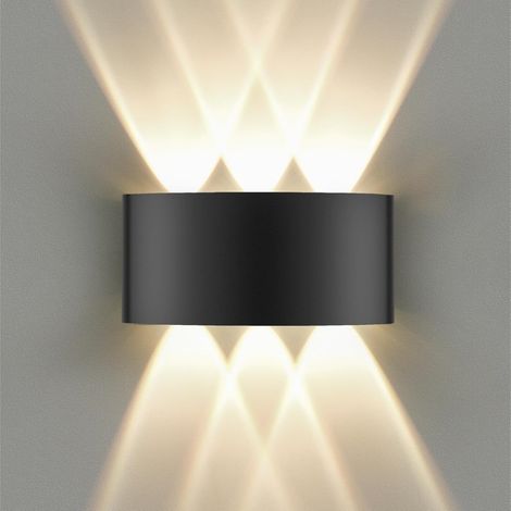 Lampe Murale LED - IP65 - 6 W - 3000 K - Aluminium - Pour Intérieur et Extérieur - 17 x 8 x 4 cm - 1 Unité (1/5)