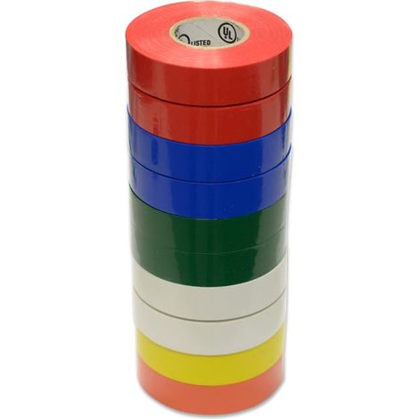 Ruban adhesif isolant electrique couleur en assortiment