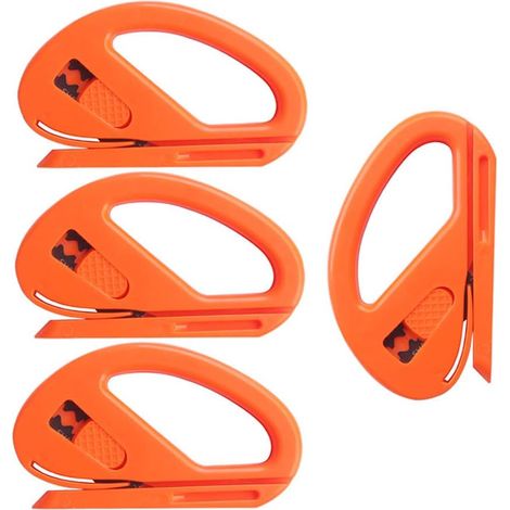 Snitty Safety Cutter Car Vinyl Wrap Cutting Tool Fibre de Carbone Cutting Application Couteau, Paquet de 4 (1/5)