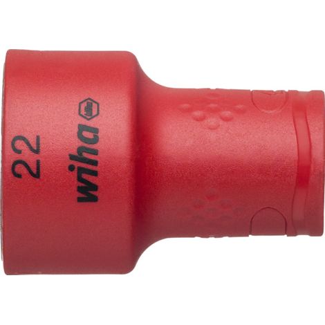 Wiha Steckschlüsseleinsatz isoliert 3/8" Außensechskant 22,0 mm (43076)