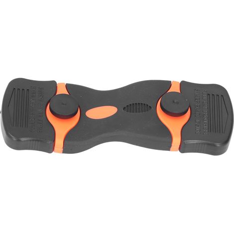 2-teiliges Doppelklingen-Schaberset aus ABS und Metall für die intensive Reinigung (Schwarz/Orange) (1/5)