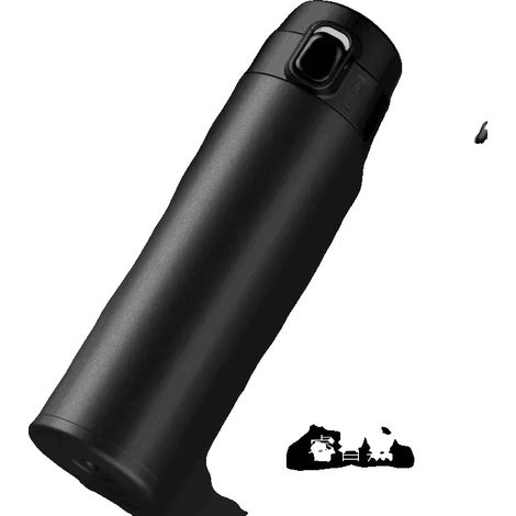 Termo, acero inoxidable 316, diseño aislado, negro, 450 ml-b (1/2)