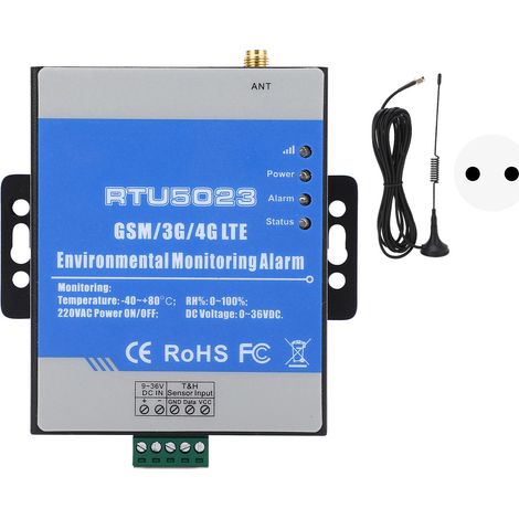 RTU5023 GSM 3G 4G LTE Alarme Environnement 0-36V Capteur Température Humidité Détection Coupure Électrique Sécurité Maison Prise UE (1/5)
