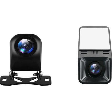 Telecamera posteriore, impermeabile IP67, visione notturna, 720+ADAS, 12V-d (1/2)