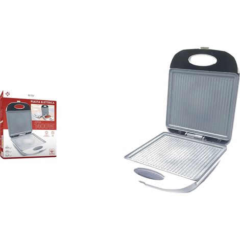 Griglia elettrica per panini, superficie antiaderente, design compatto, W6107 (1/2)