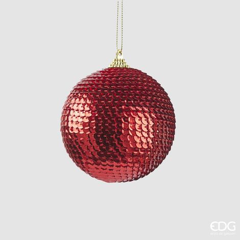 EDG Addobbo Palla Squame Rosso D 8 C4