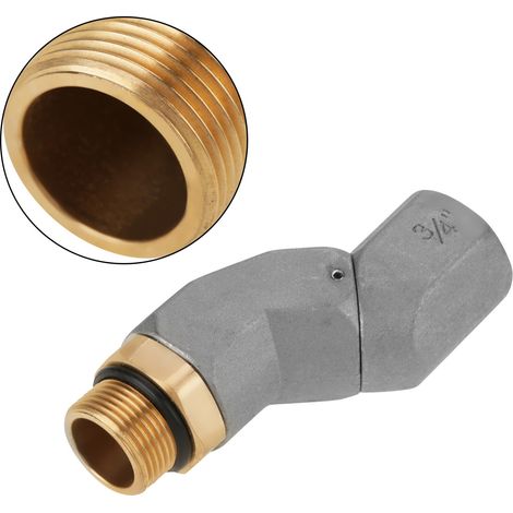 Kraftstoffschlauchanschluss mit 6-Punkt-Universalgelenk, Aluminium-Kraftstoffdüse und 45-Grad-Drehung (1/5)